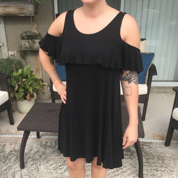 peek a boo shoulder dress